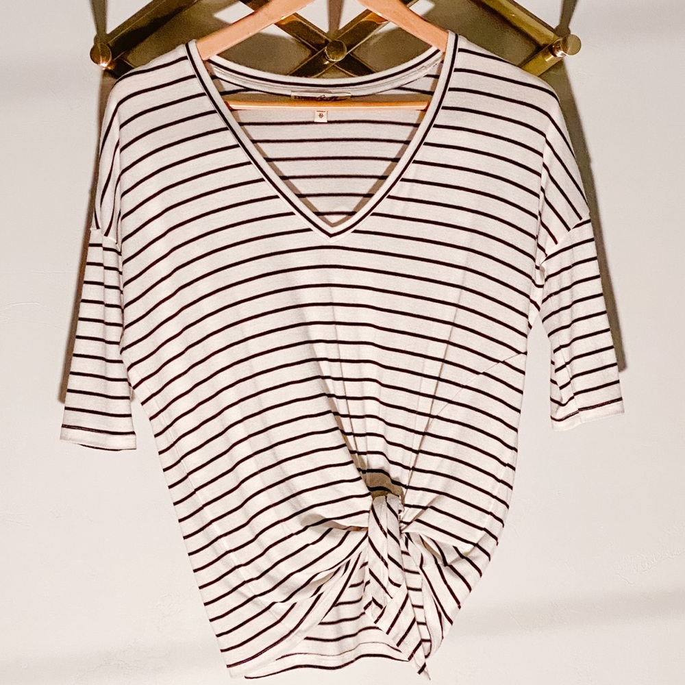 Express One Eleven Striped Top
